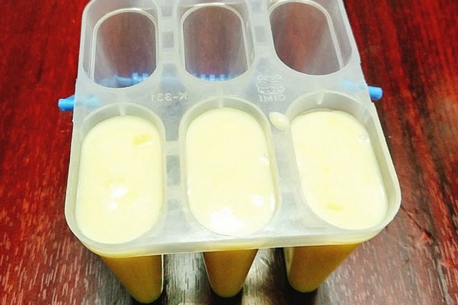 cách làm kem que sữa dừa 8