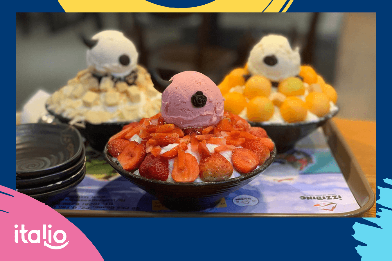 Kem tuyết Bingsu Hàn Quốc