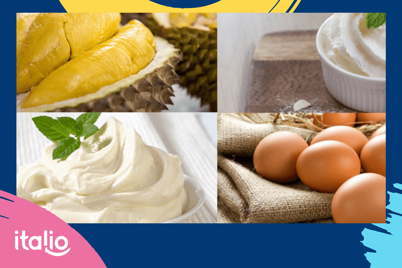 Cách làm kem bơ sầu riêng trứng gà