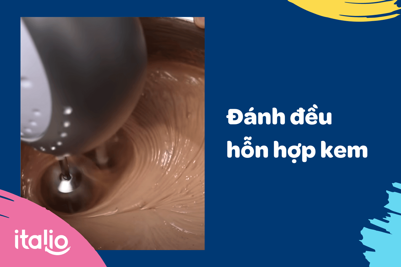 Bước 3 - Đánh đều kem 