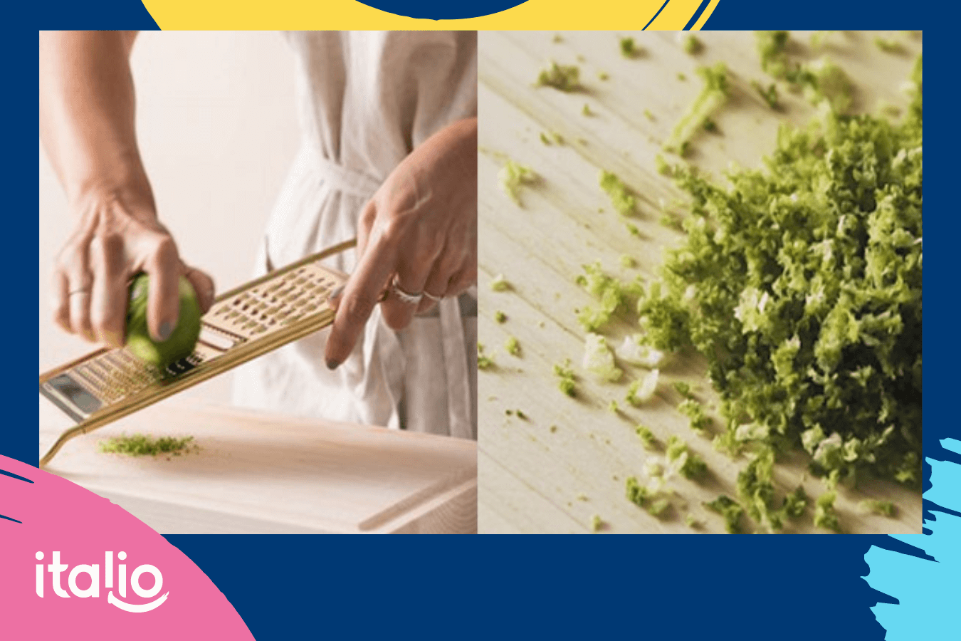 3 cách làm kem dưa lưới thanh mát ngay tại nhà 4 Dùng bào để bào vỏ chanh thành những miếng nhỏ