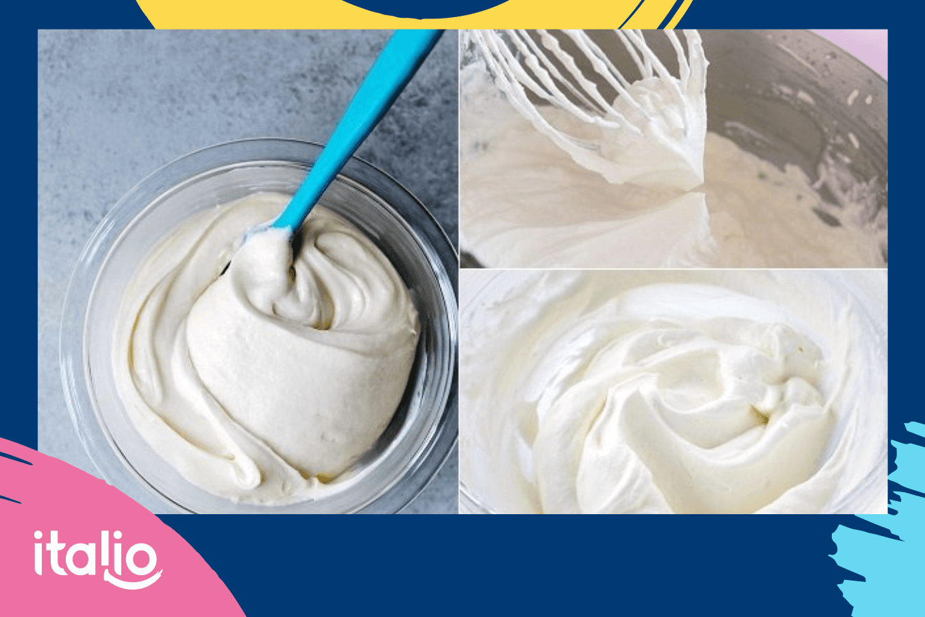 Đánh đều whipping cream để kem tan ra