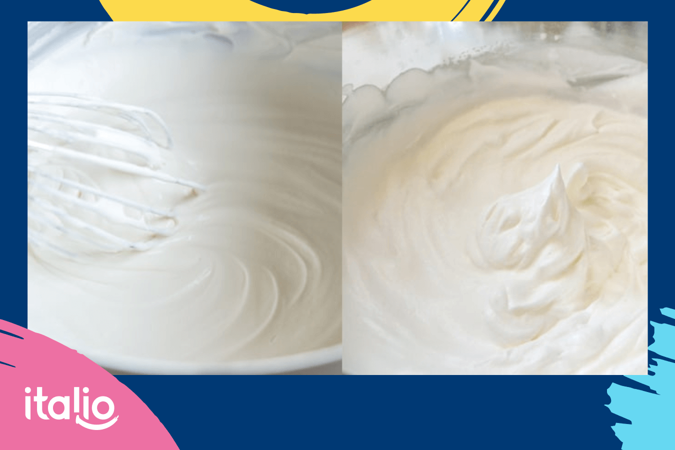 Cho whipping cream vào hỗn hợp sữa