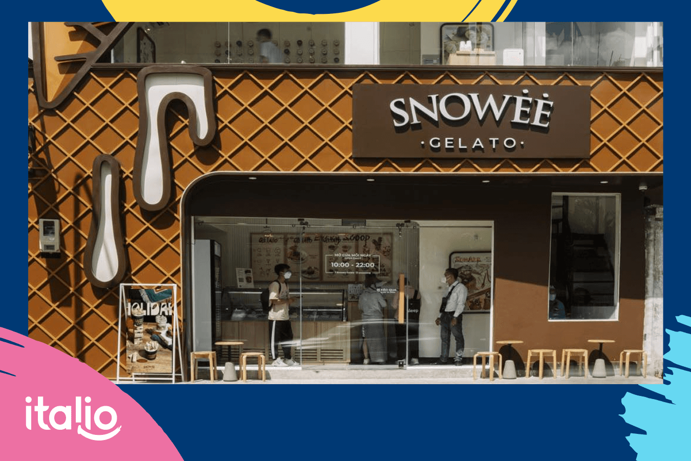 Kem Snowee gelato cung cấp đầy đủ các vị