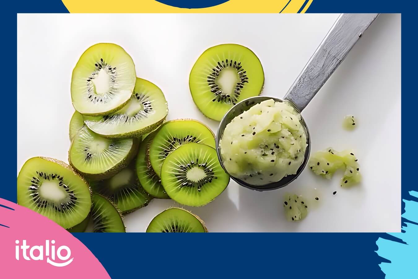 Vị chua nhẹ của kiwi kích thích vị giác, đánh thức mọi giác quan