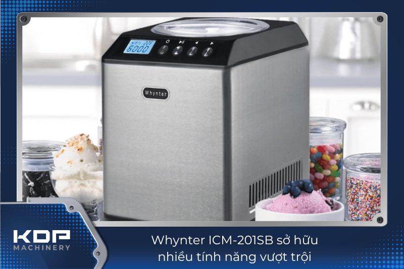 Whynter ICM-201SB sở hữu nhiều tính năng vượt trội