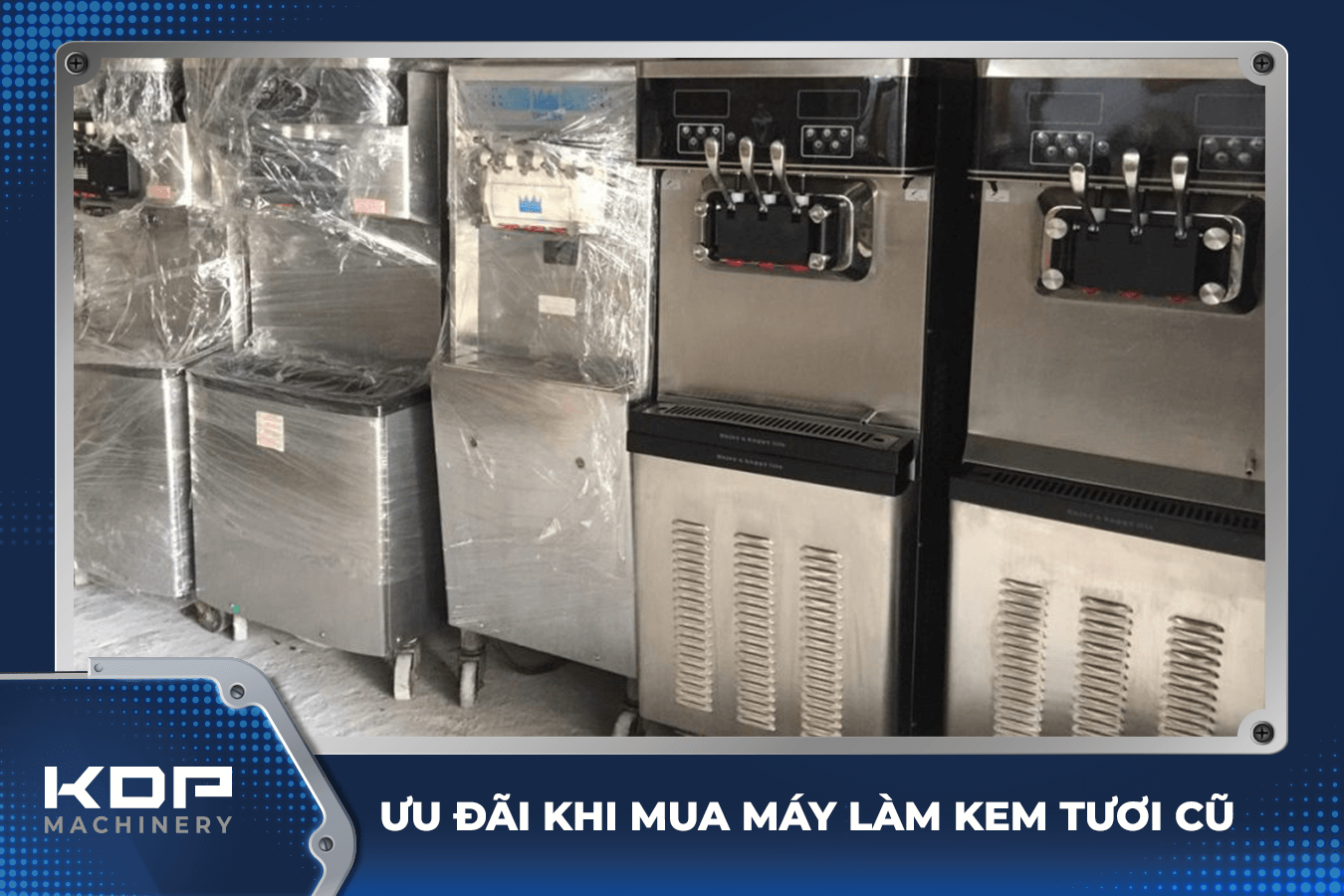 Italio - Dịch vụ thanh lý máy làm kem tươi cũ uy tín 4 Italio bảo hành cho máy làm kem tươi cũ