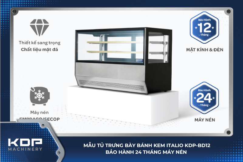 Mẫu tủ trưng bày bánh kem Italio KDP - BD12 