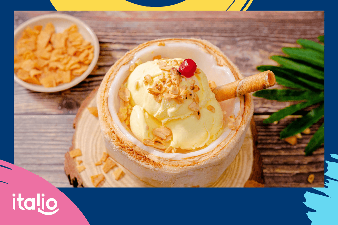 Kem dừa sầu riêng nồng nàn