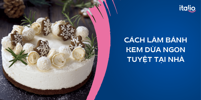 Cách làm bánh kem dừa ngon tuyệt tại nhà
